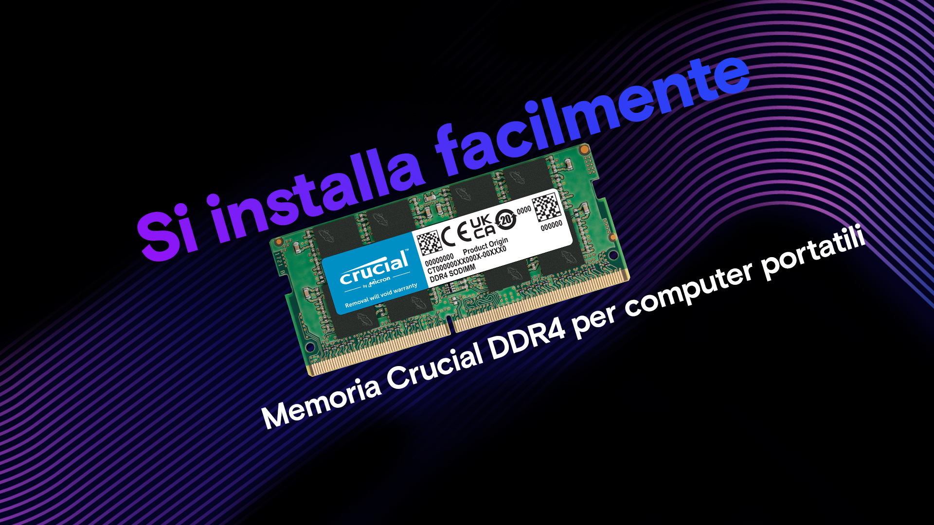 Crucial RAM DDR4 16GB 3200MHz SODIMM CL22, Memoria per PC Laptop